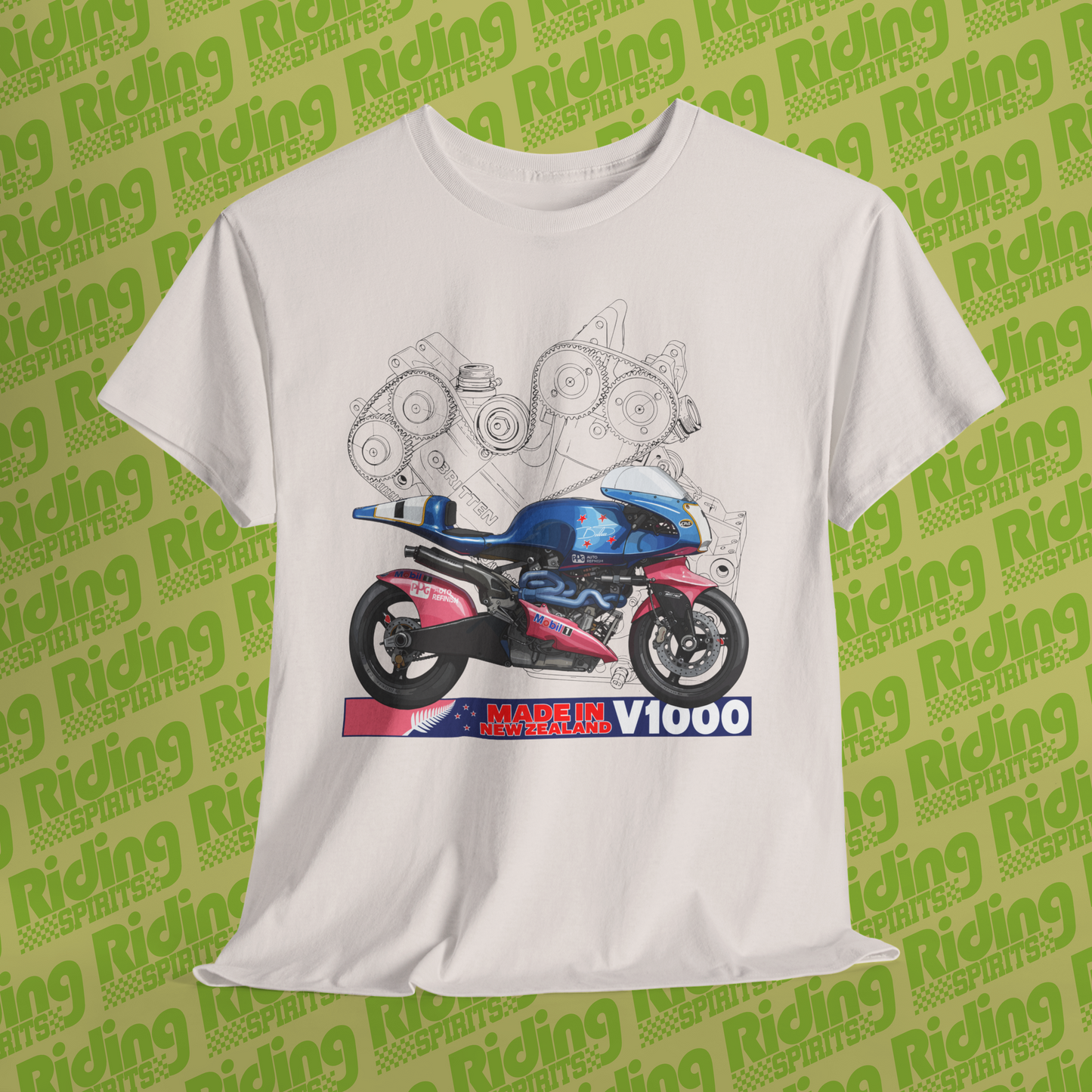 V1000 Britten New Zealand Legend Short Sleeve Tshirt