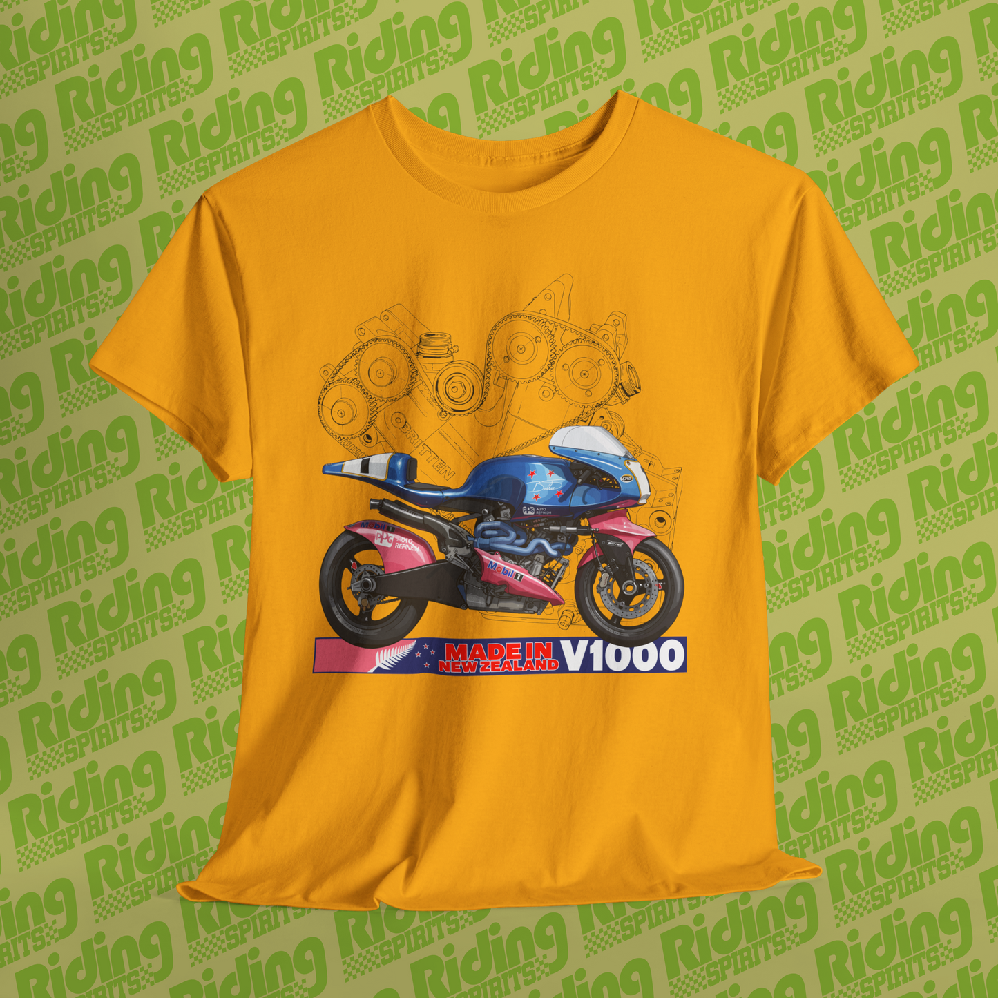 V1000 Britten New Zealand Legend Short Sleeve Tshirt