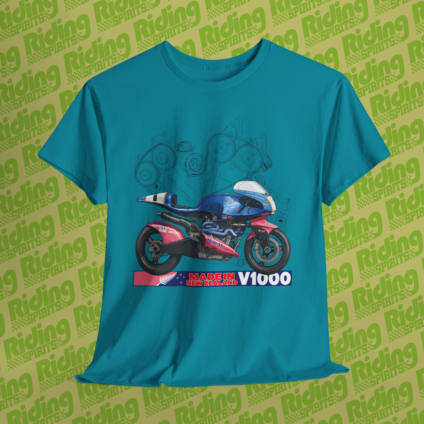 V1000 Britten New Zealand Legend Short Sleeve Tshirt