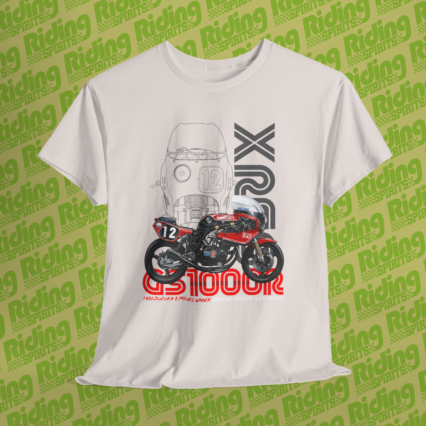 1980 GS1000R Suzuka Winner XR69 Short Sleeve Tshirt
