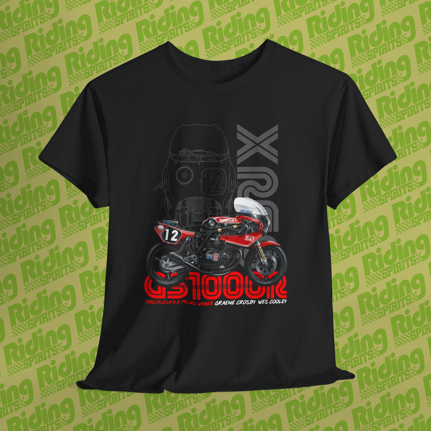 1980 GS1000R Suzuka Winner XR69 Short Sleeve Tshirt