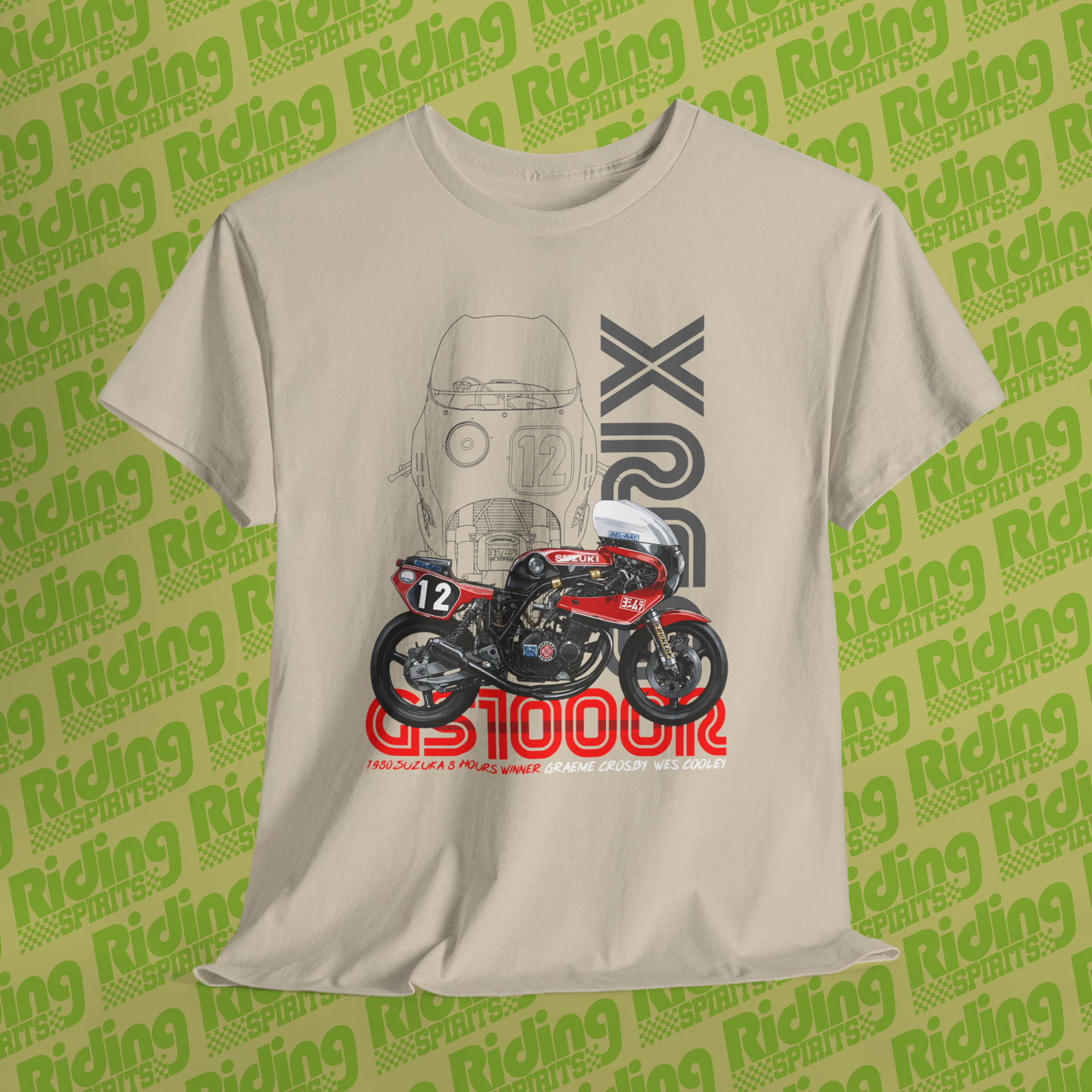 1980 GS1000R Suzuka Winner XR69 Short Sleeve Tshirt