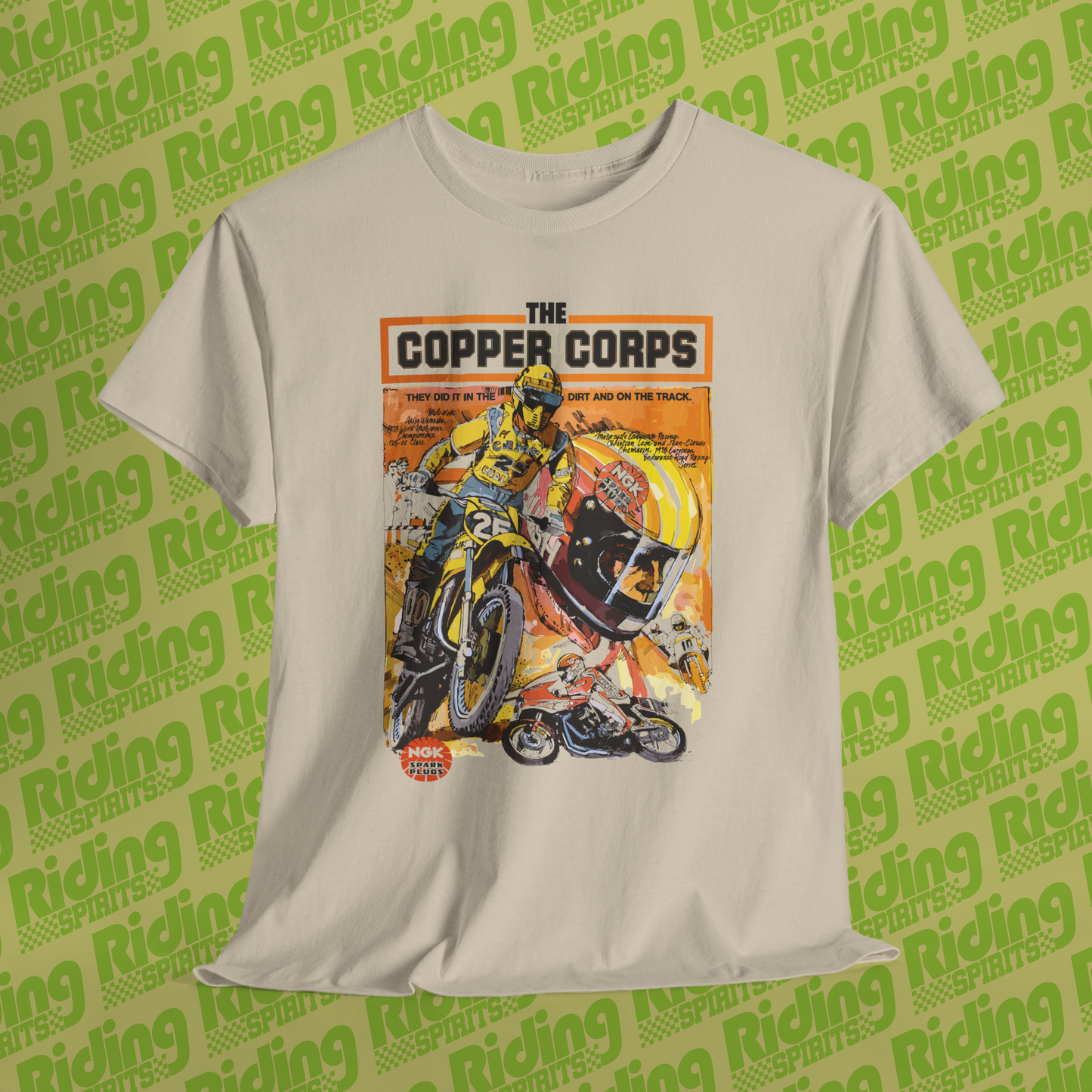 The Copper Corps 70s NGK Retro Plugs Short Sleeve Tshirt