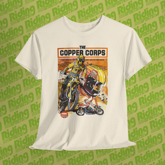 The Copper Corps 70s NGK Retro Plugs Short Sleeve Tshirt