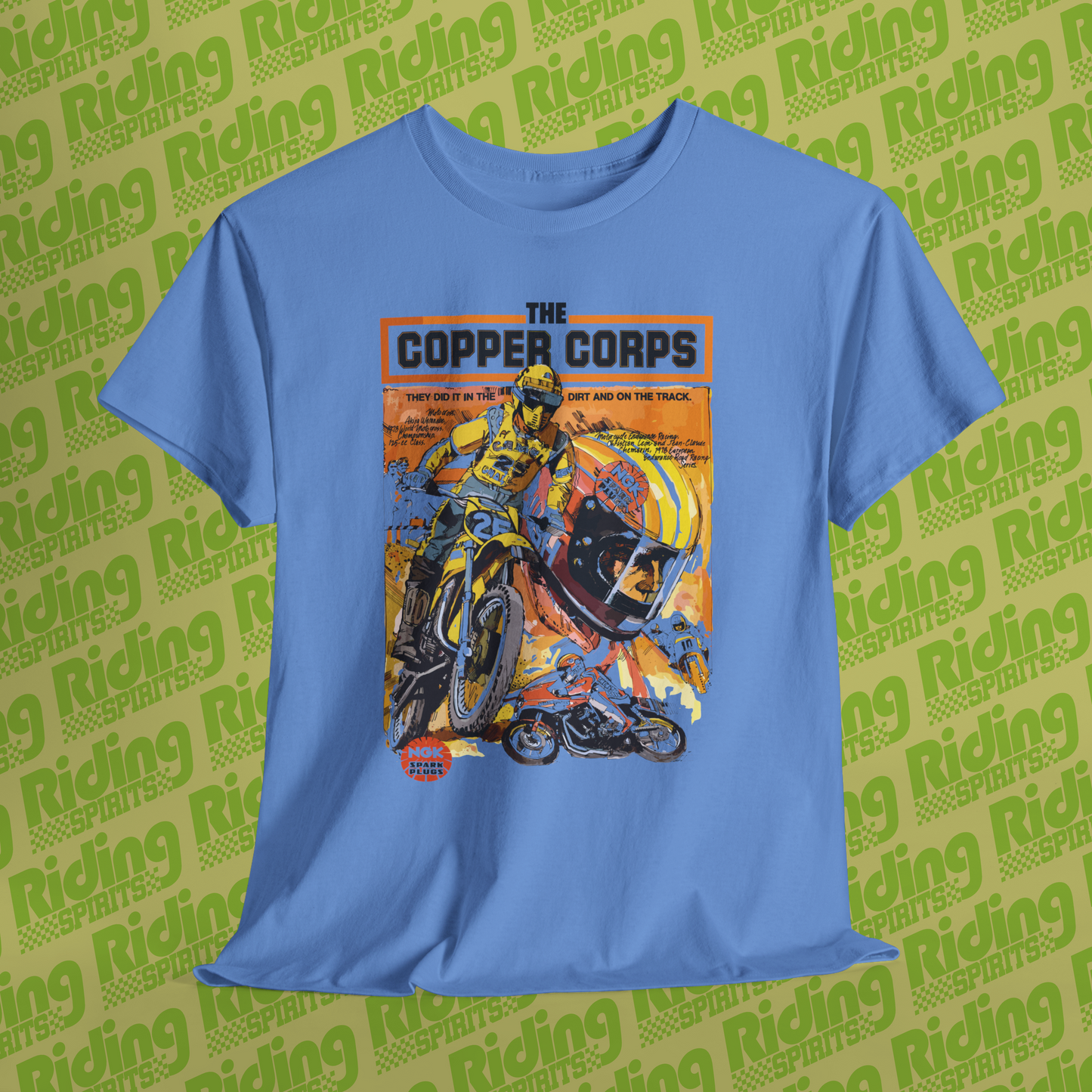 The Copper Corps 70s NGK Retro Plugs Short Sleeve Tshirt