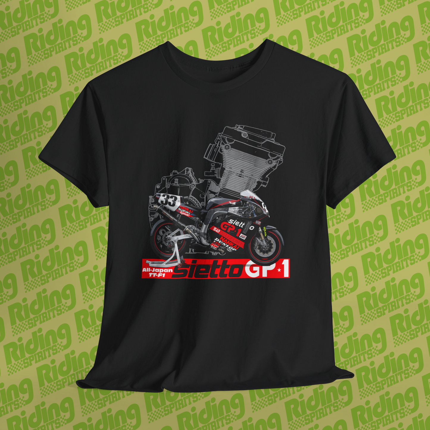 TT-F1 Sietto GP1 Japan GSXR750 Short Sleeve Tshirt