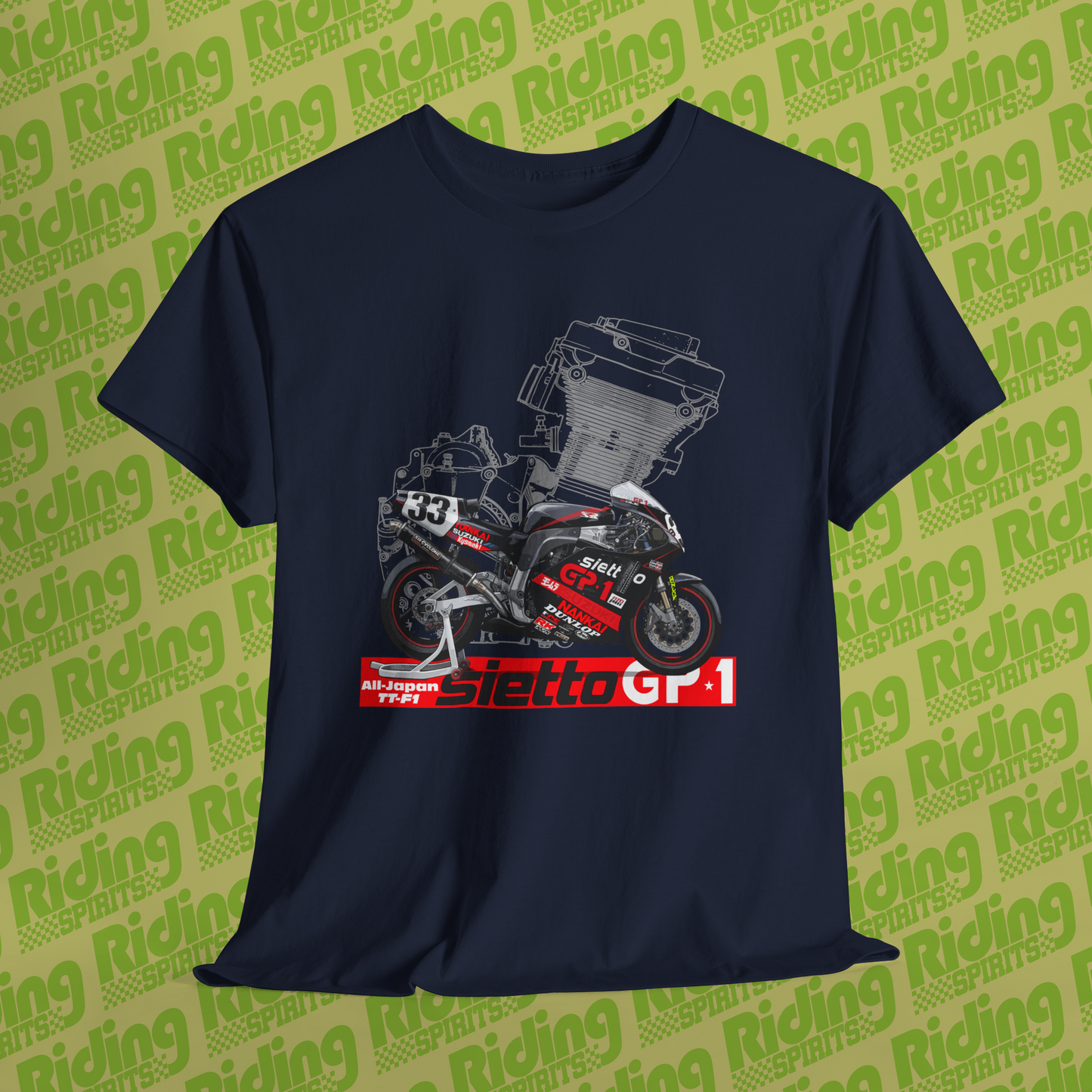 TT-F1 Sietto GP1 Japan GSXR750 Short Sleeve Tshirt