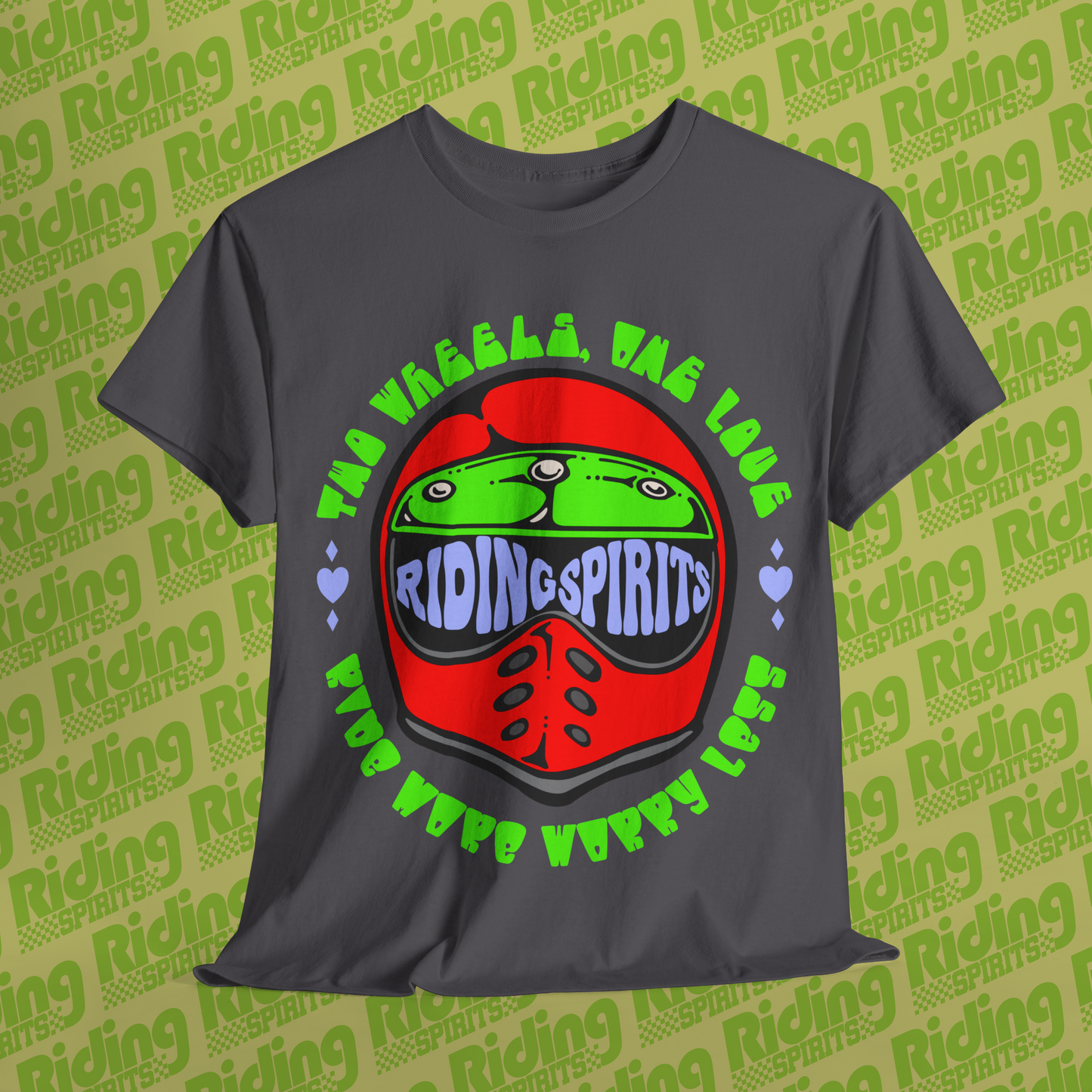 Two Wheels One Love Riding Spirits Short Sleeve T-shirt