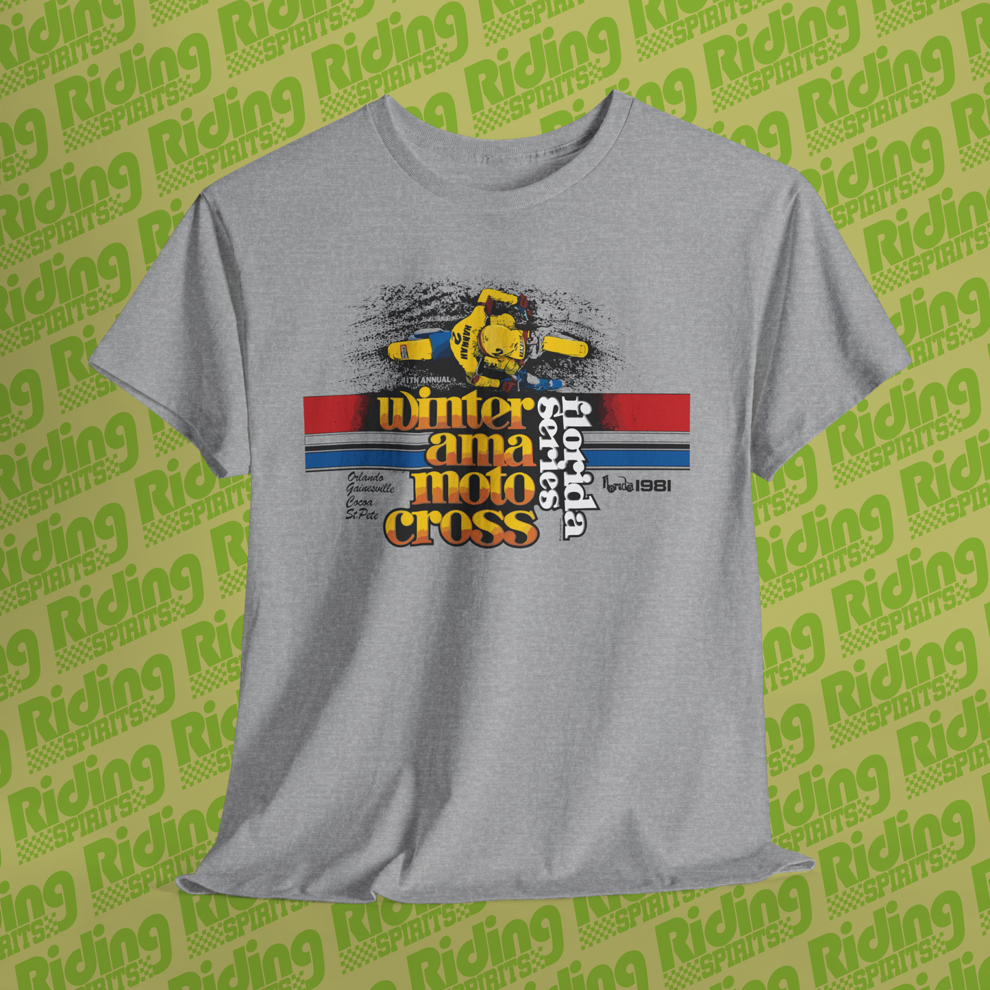 Winter AMA motocross Series 1981 Retro Short Sleeve T-shirt
