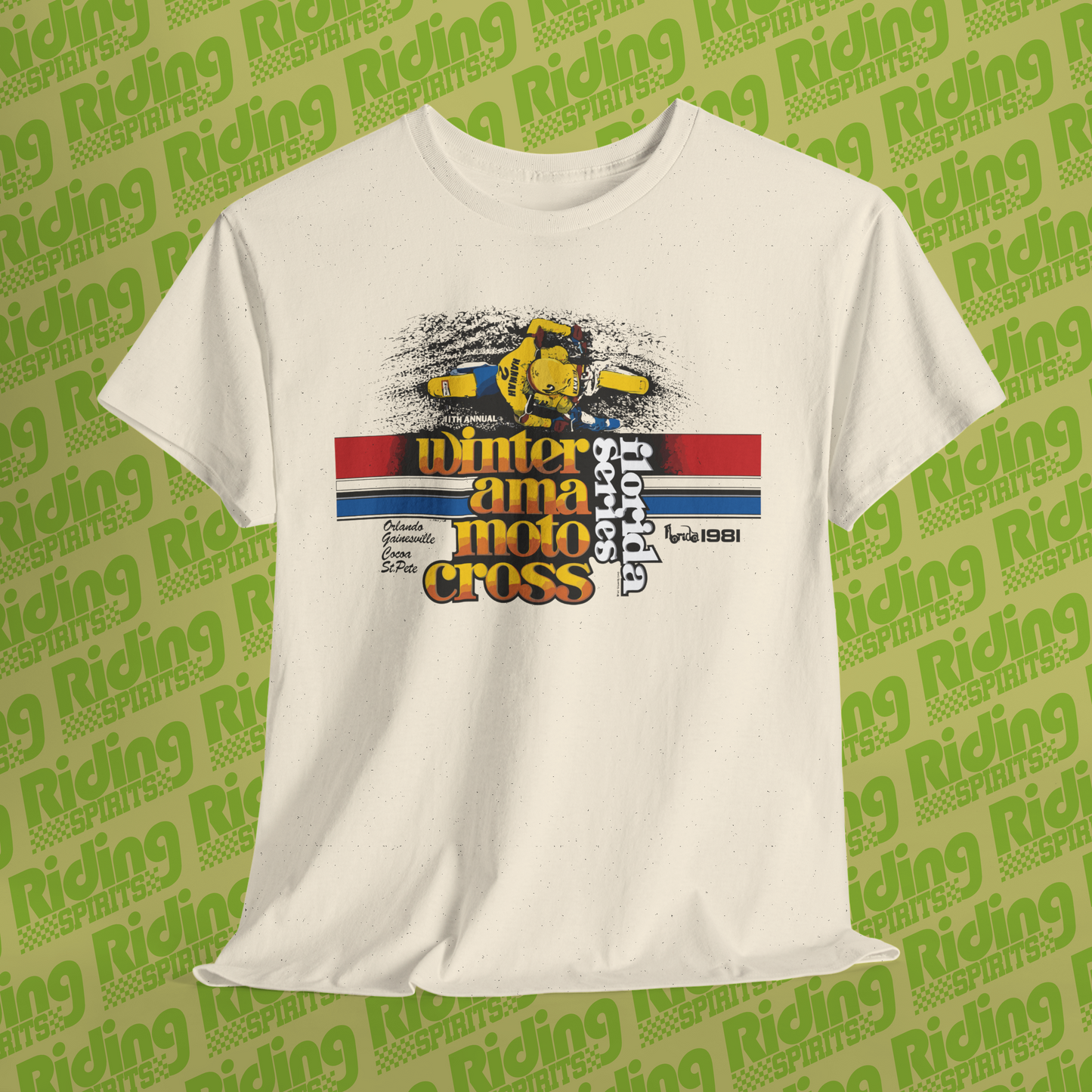 Winter AMA motocross Series 1981 Retro Short Sleeve T-shirt