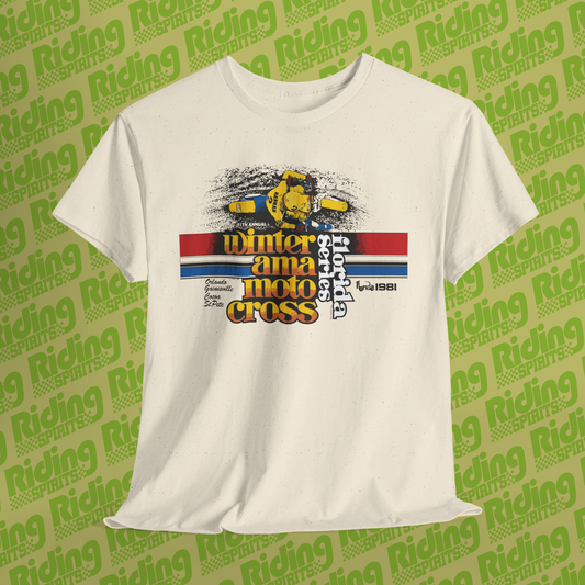 Winter AMA motocross Series 1981 Retro Short Sleeve T-shirt