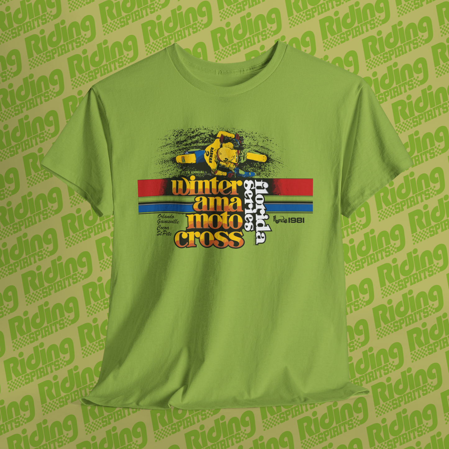 Winter AMA motocross Series 1981 Retro Short Sleeve T-shirt