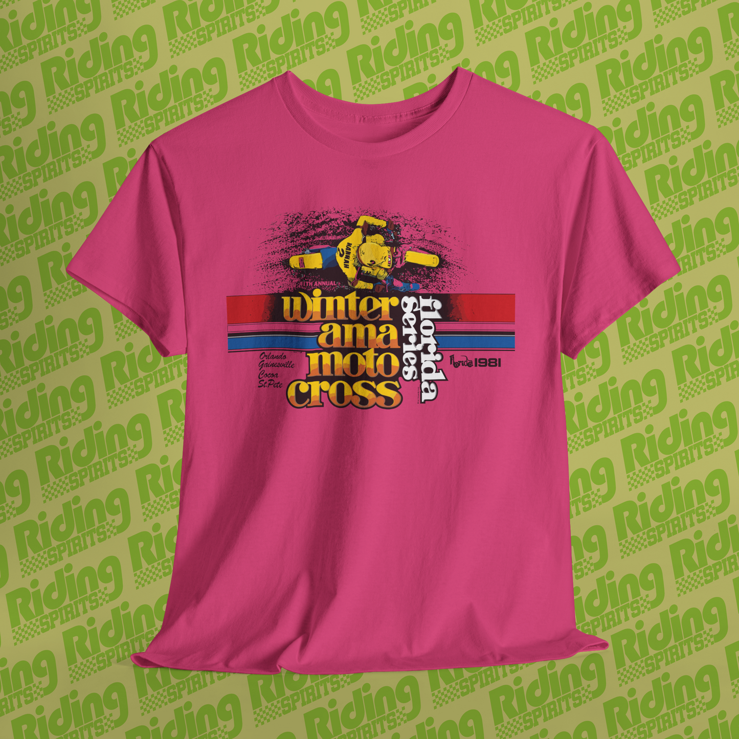 Winter AMA motocross Series 1981 Retro Short Sleeve T-shirt