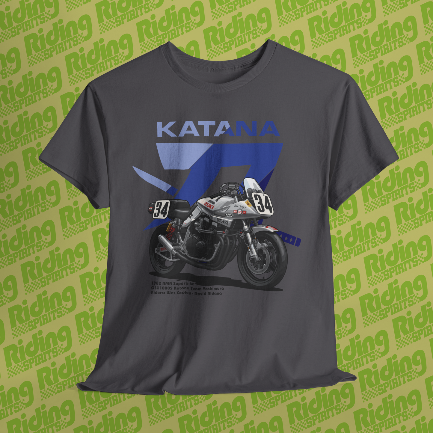 GSX Katana AMA Superbike 1982 Short Sleeve T-shirt