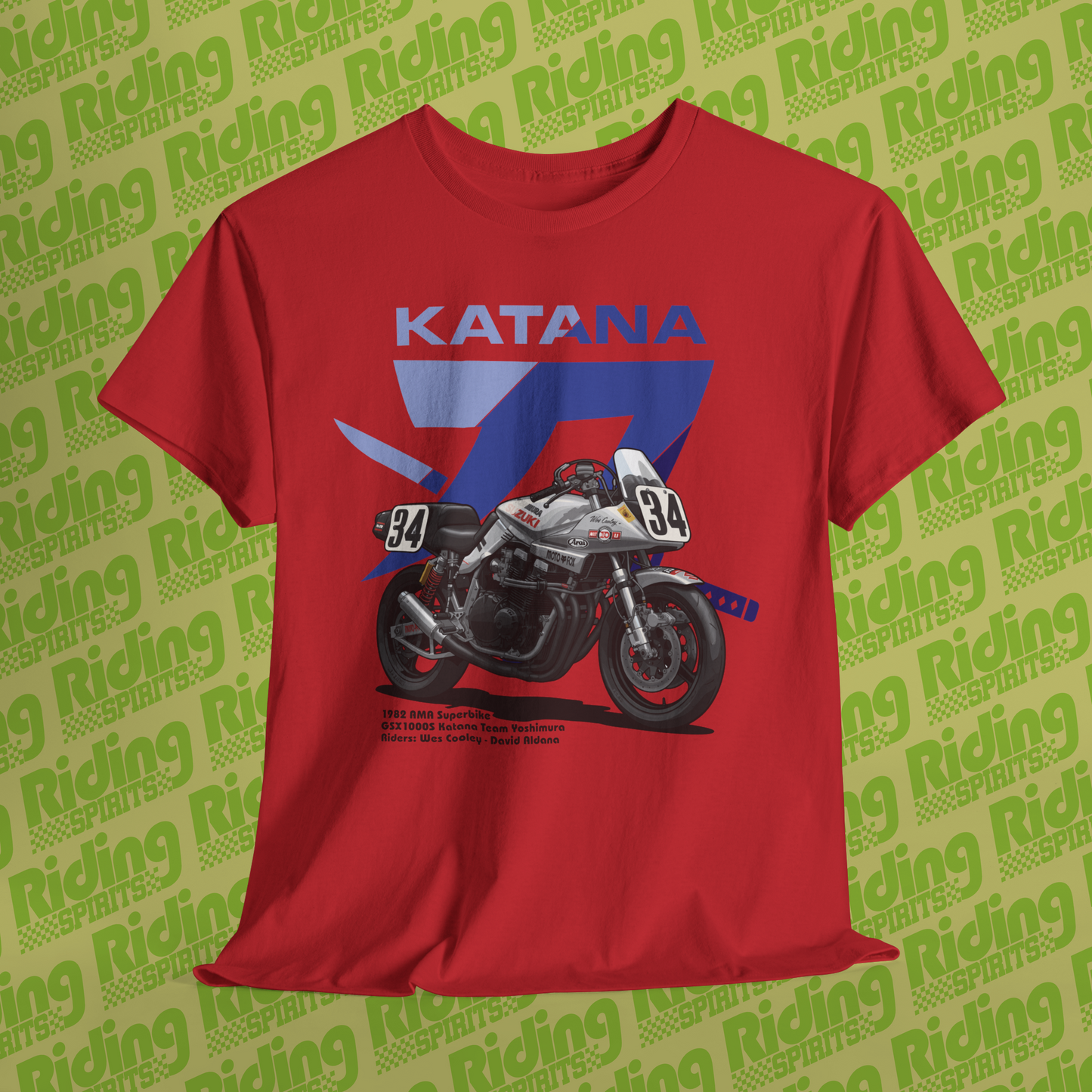 GSX Katana AMA Superbike 1982 Short Sleeve T-shirt