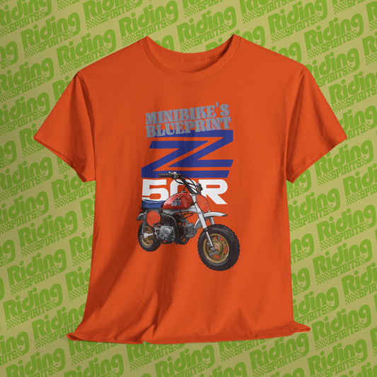 Minibike's Blueprint The Z50R Short Sleeve T-shirt