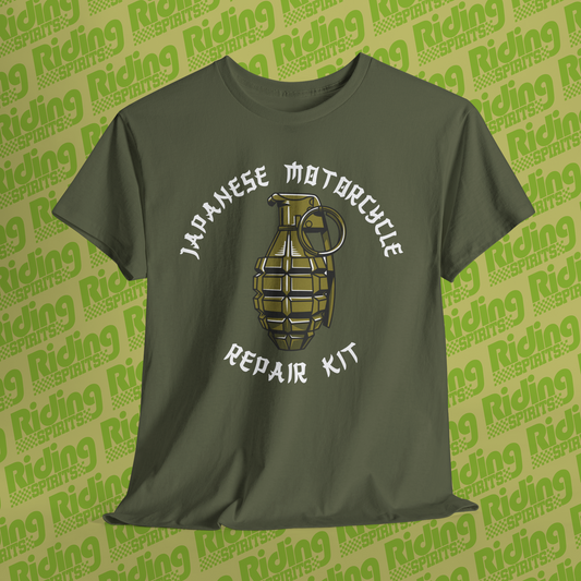 Japanese Motorcycle Repair Kit, Retro 70s Short Sleeve T-shirt
