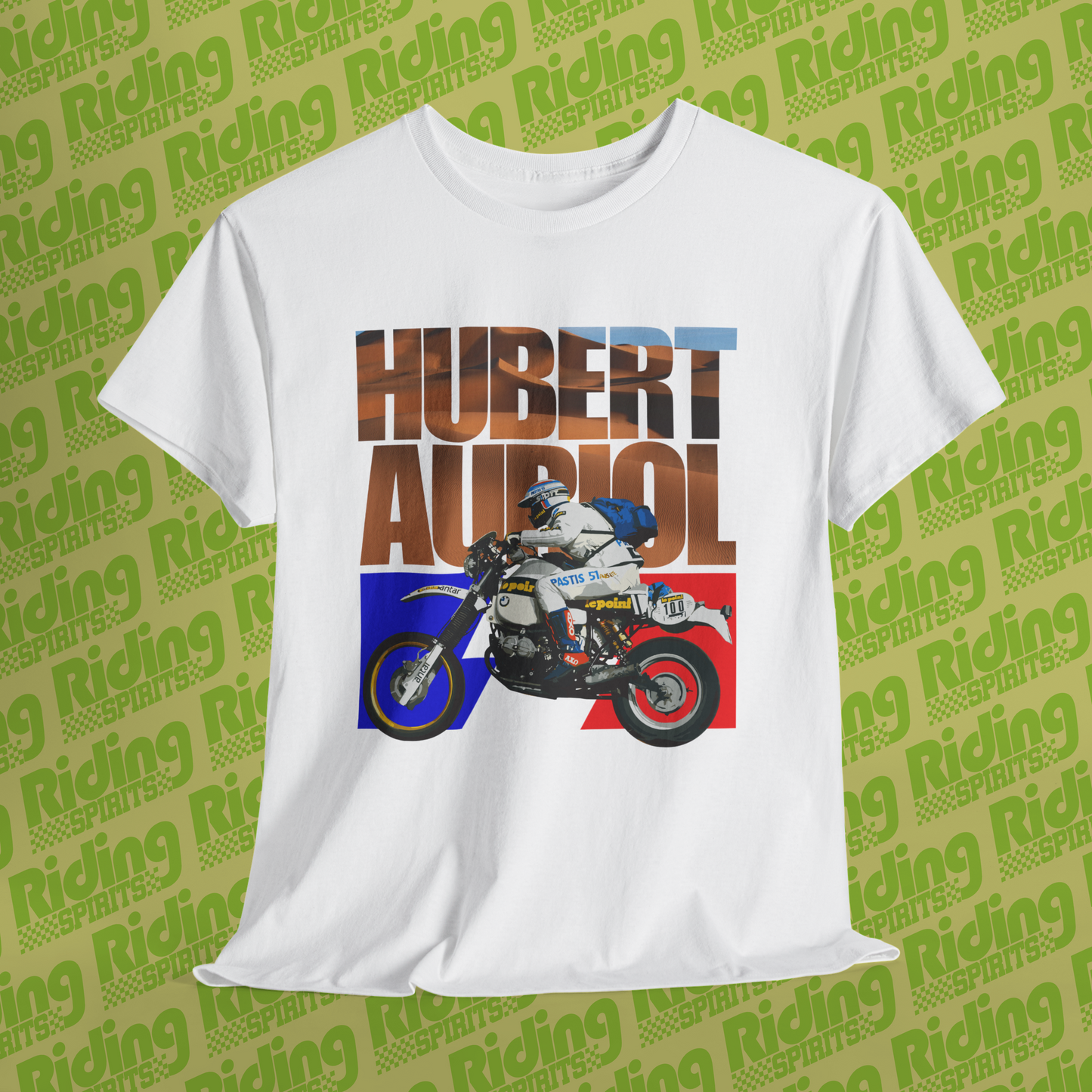Moto Heroes Series Hubert Auriol Racer legend  Racing Unisex classic tee