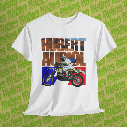 Moto Heroes Series Hubert Auriol Racer legend  Racing Unisex classic tee