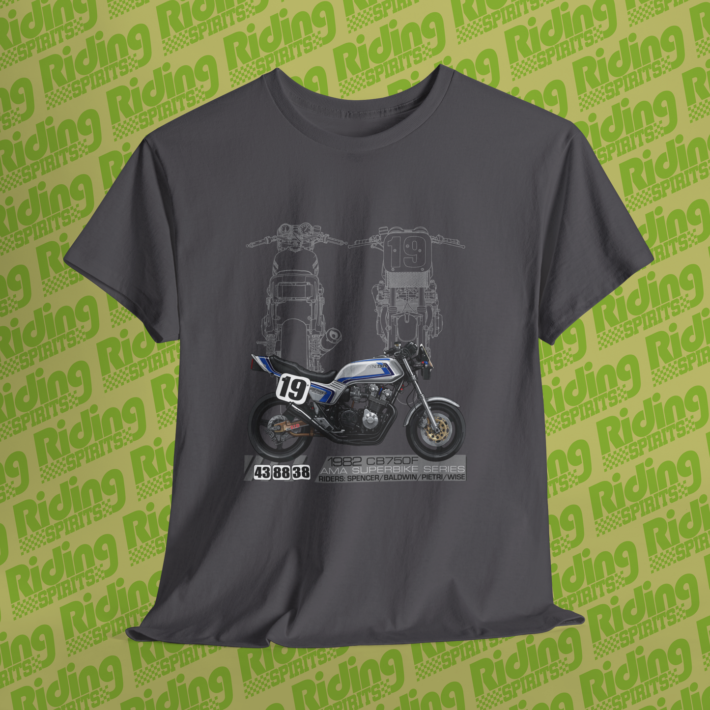 1982 CB750F AMA superbike legends Short Sleeve Tshirt
