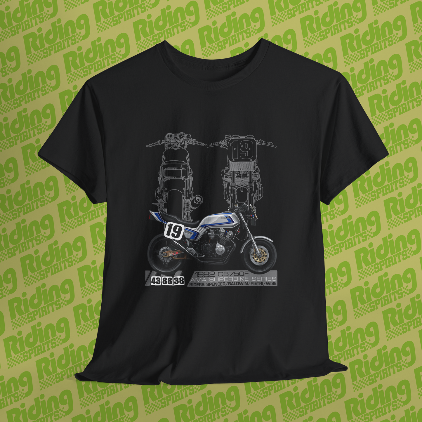 1982 CB750F AMA superbike legends Short Sleeve Tshirt
