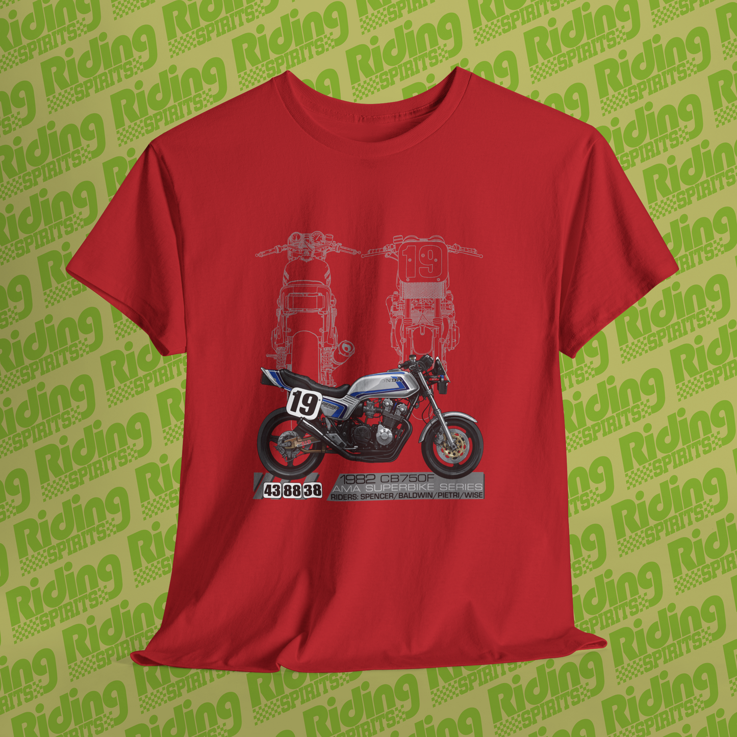 1982 CB750F AMA superbike legends Short Sleeve Tshirt
