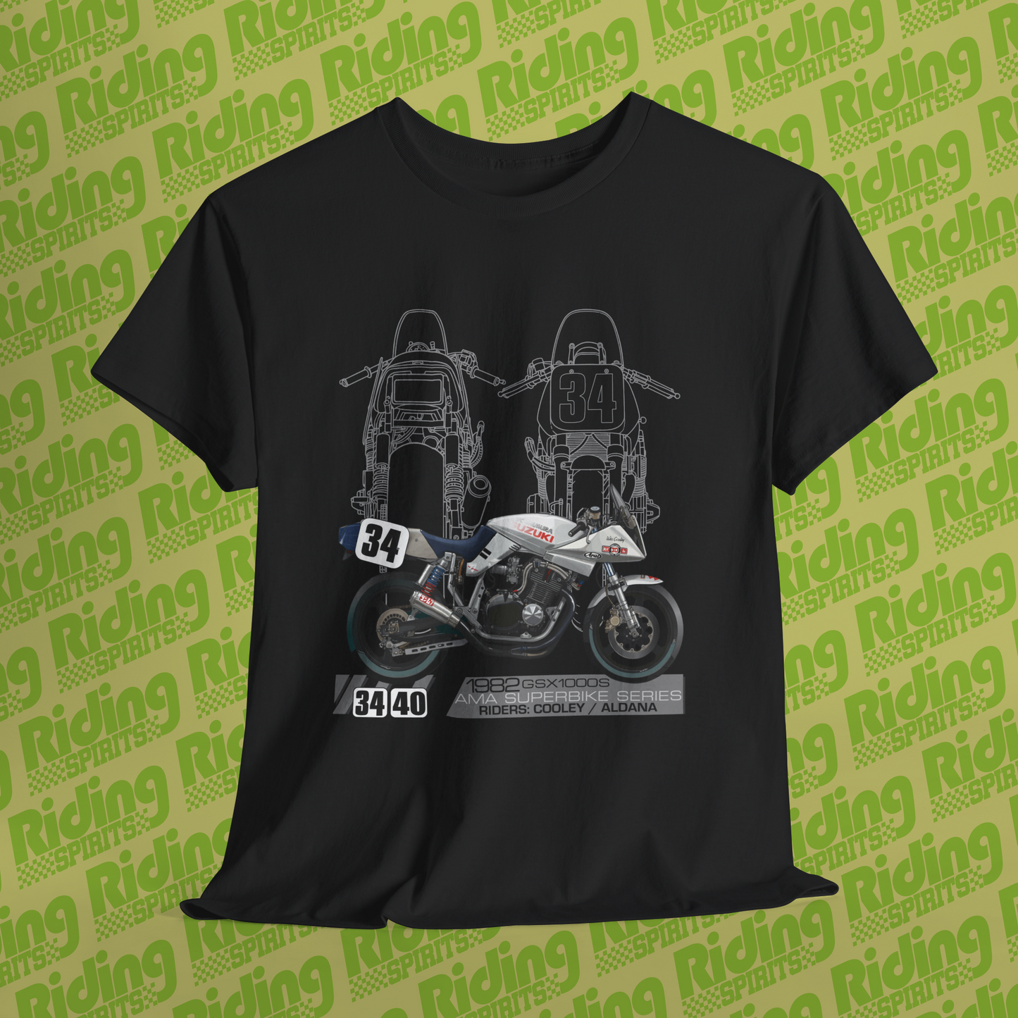 1982 GSX1000S Katana AMA superbike legends Short Sleeve Tshirt