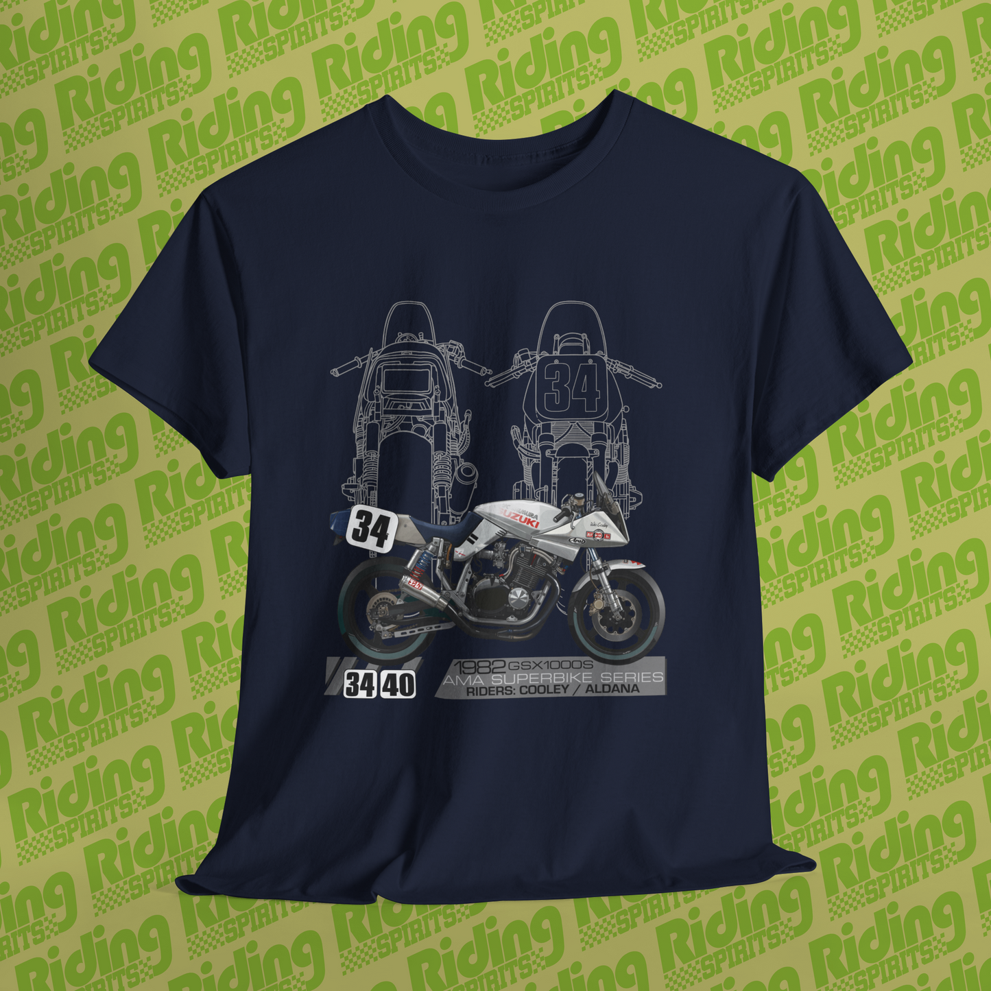 1982 GSX1000S Katana AMA superbike legends Short Sleeve Tshirt