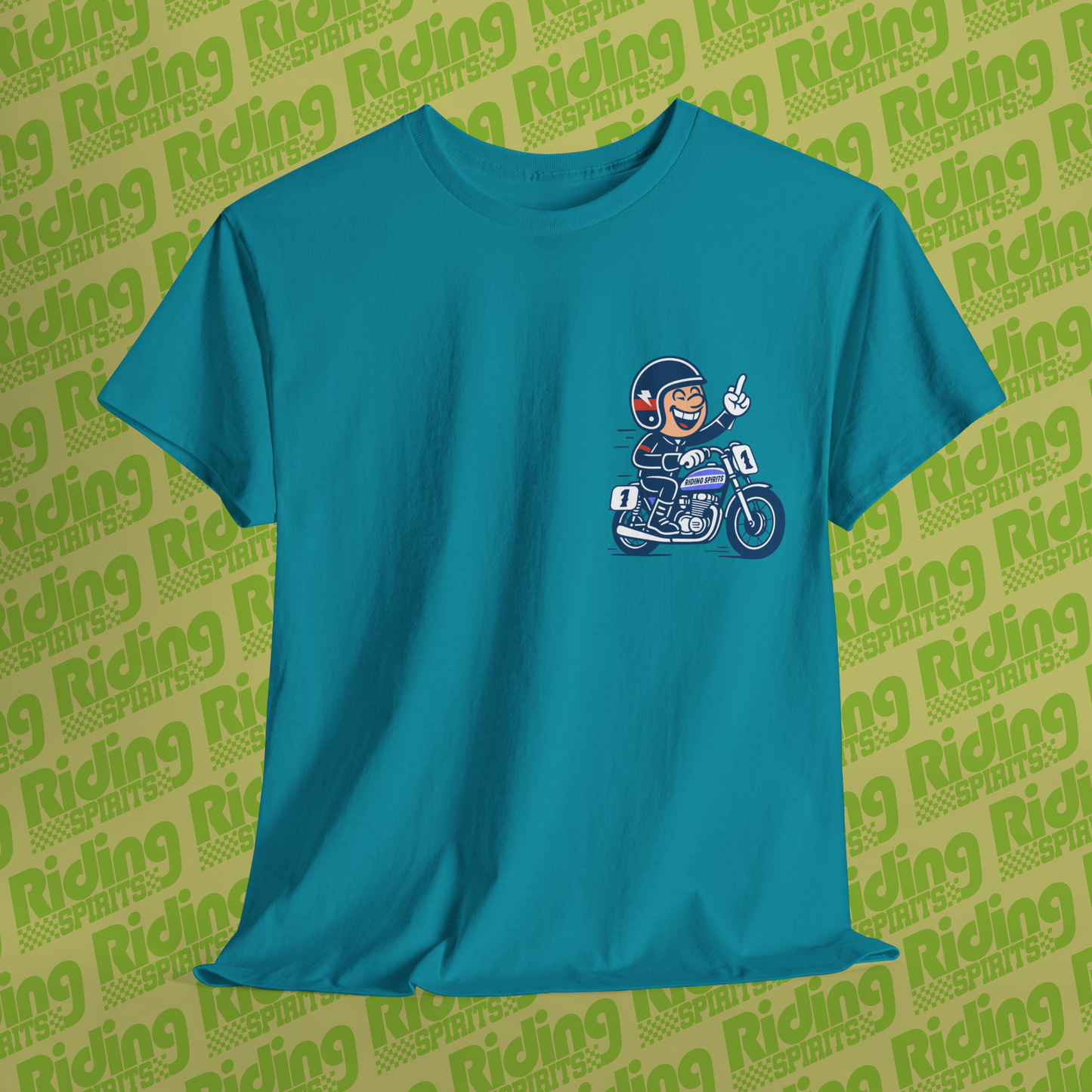 F**k It Lets Ride Riding Spirits Retro Short Sleeve T-Shirt