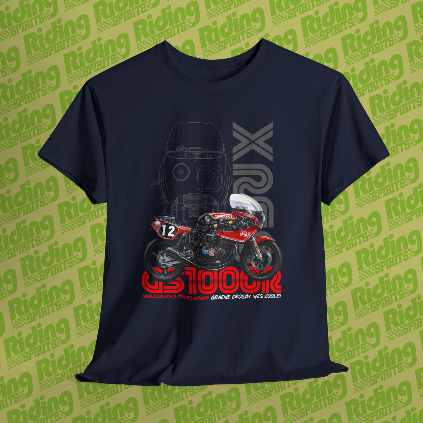 1980 GS1000R Suzuka Winner XR69 Short Sleeve Tshirt