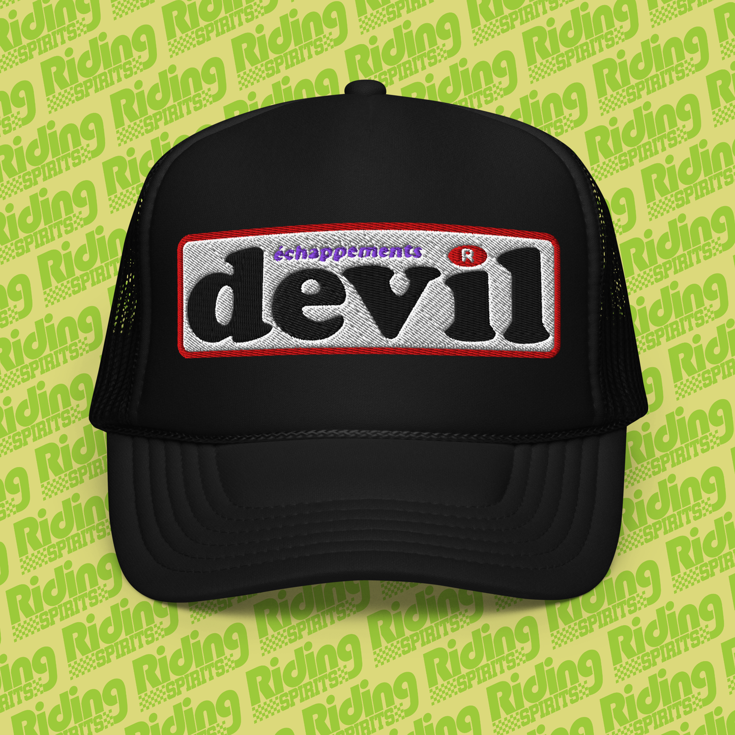 Devil France Retro Exhausts , Foam trucker hat