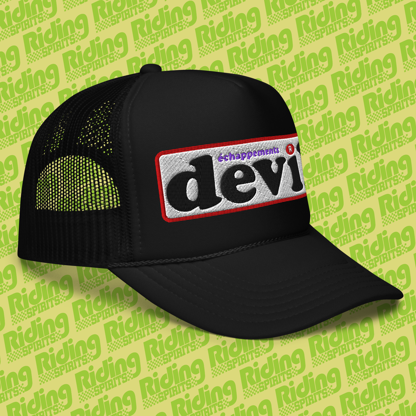 Devil France Retro Exhausts , Foam trucker hat