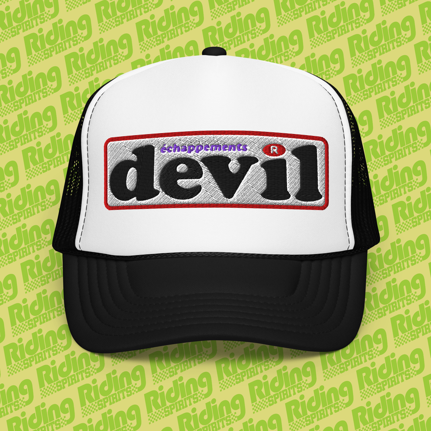 Devil France Retro Exhausts , Foam trucker hat