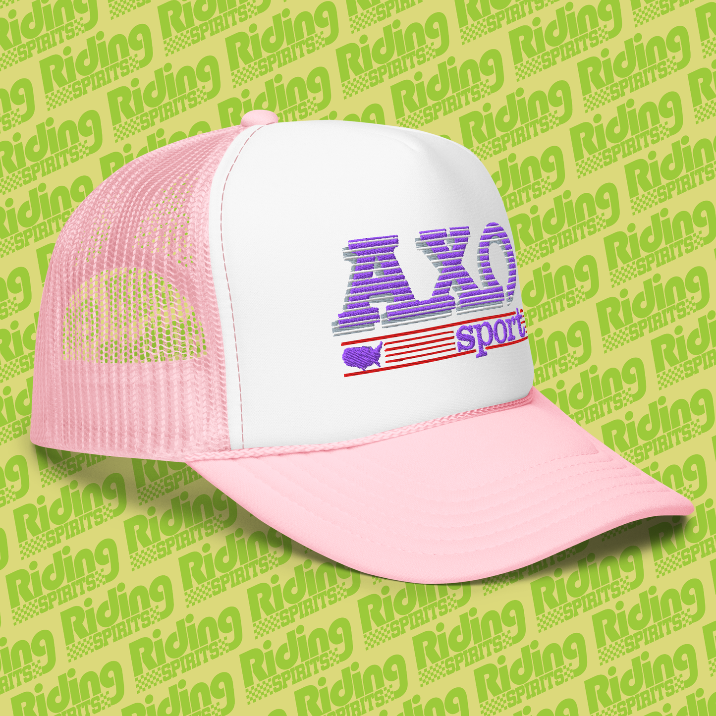 AXO Usa Motocross 80s Retro Style , Vintage MotoX, Foam trucker hat